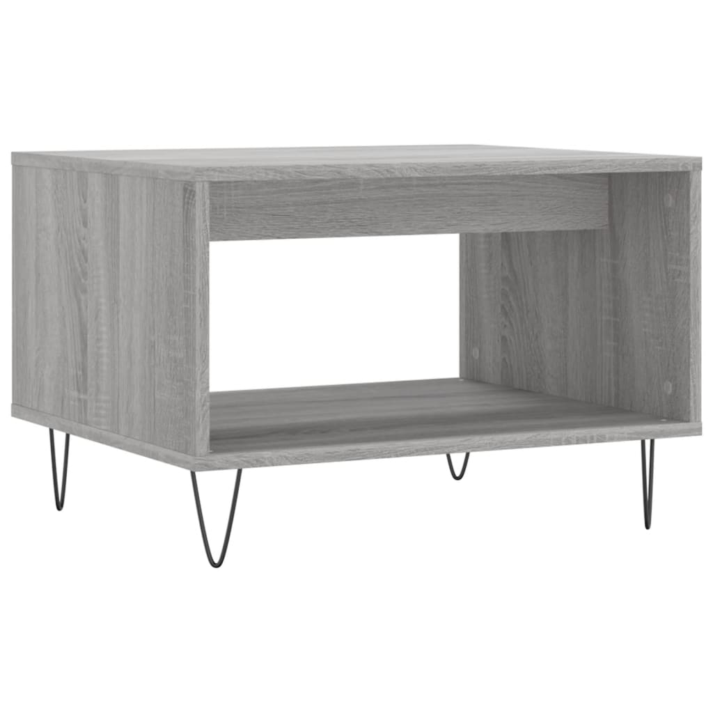 vidaXL Tavolino da Salotto Grigio Sonoma 60x50x40 cm Legno Multistrato