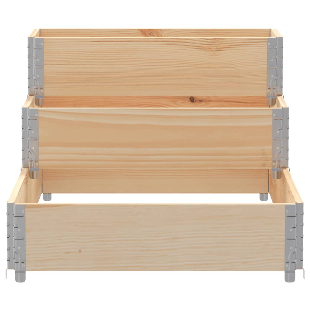 vidaXL Fioriera Rialzata 3 Livelli 120x80 cm Legno Massello di Pino