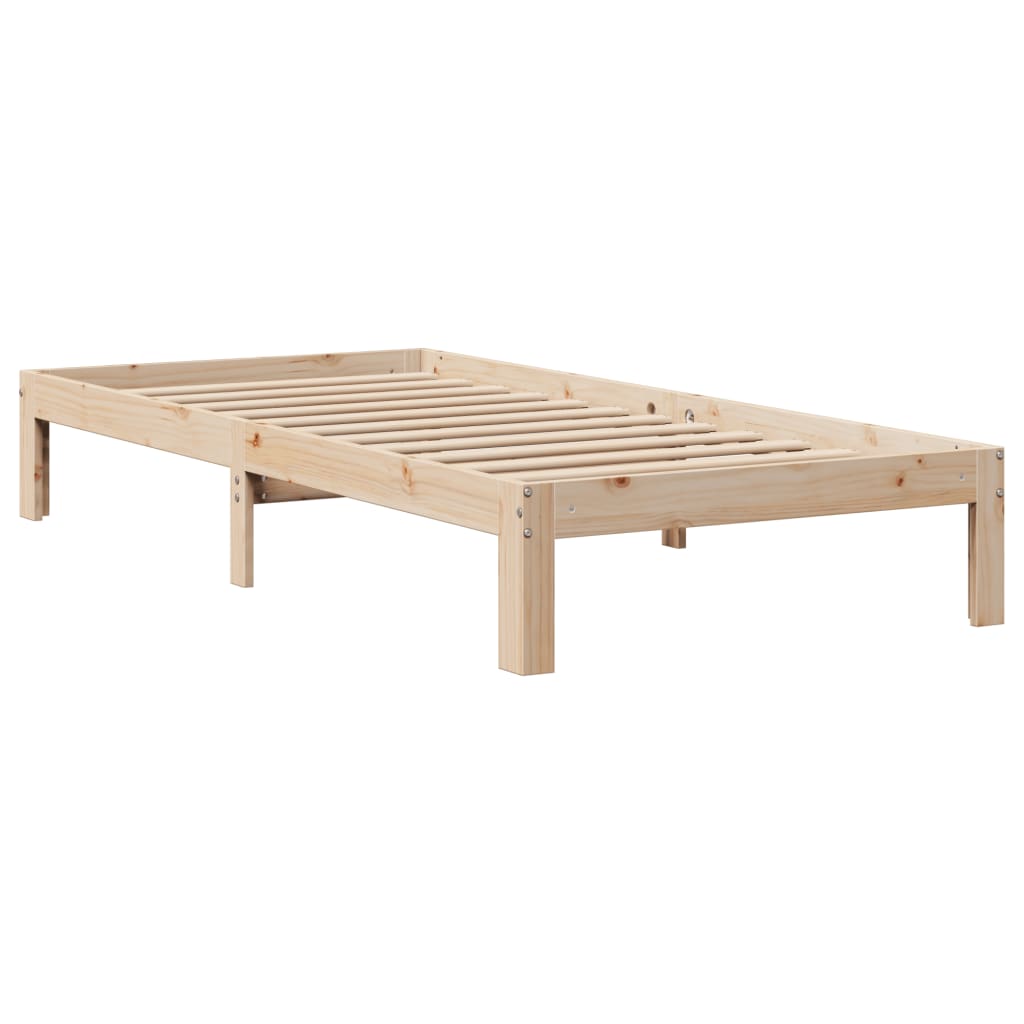 vidaXL Letto Libreria senza Materasso 90x200 cm Legno Massello Pino