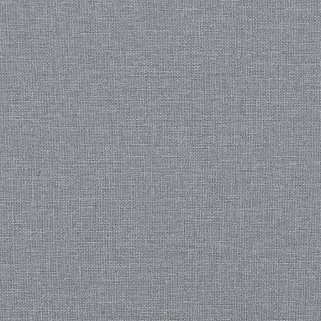 vidaXL Giroletto a Molle con Materasso Grigio Chiaro 200x200cm Tessuto