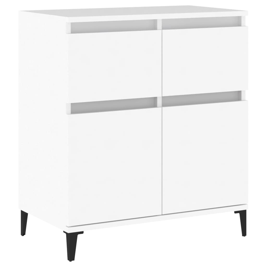 vidaXL Credenza Bianca 60x35x70 cm in Legno Multistrato