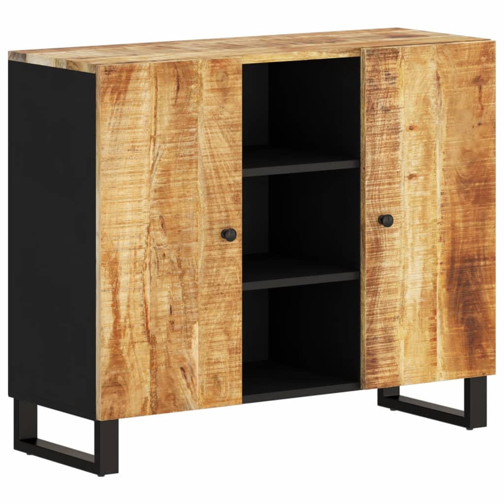 vidaXL Credenza con 2 Ante 90x33x75 cm in Legno Massello di Mango