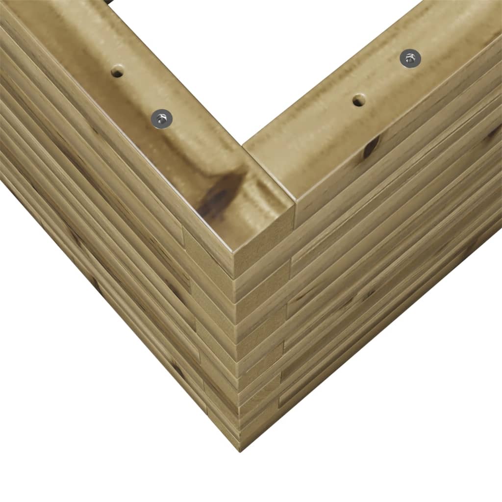 vidaXL Fioriera da Giardino 110x40x46 cm in Legno di Pino Impregnato