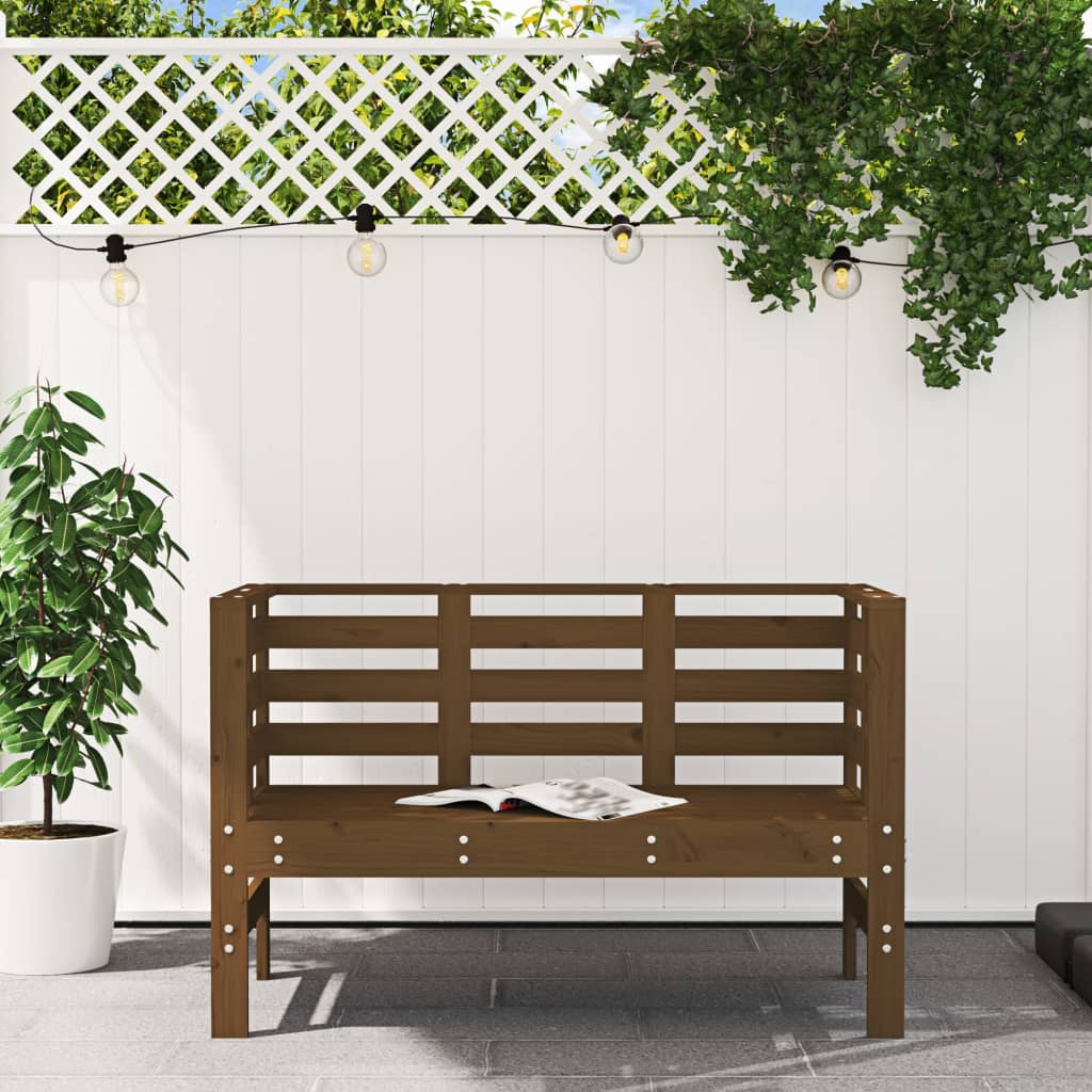 vidaXL Panca da Giardino Ambra 111,5x53x71 cm Legno Massello di Pino