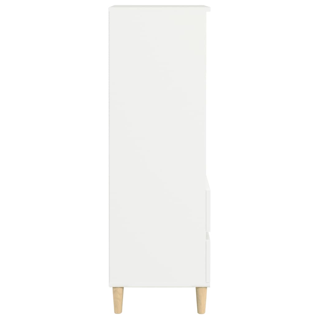 vidaXL Credenza Bianco 40x36x110 cm in Legno Multistrato