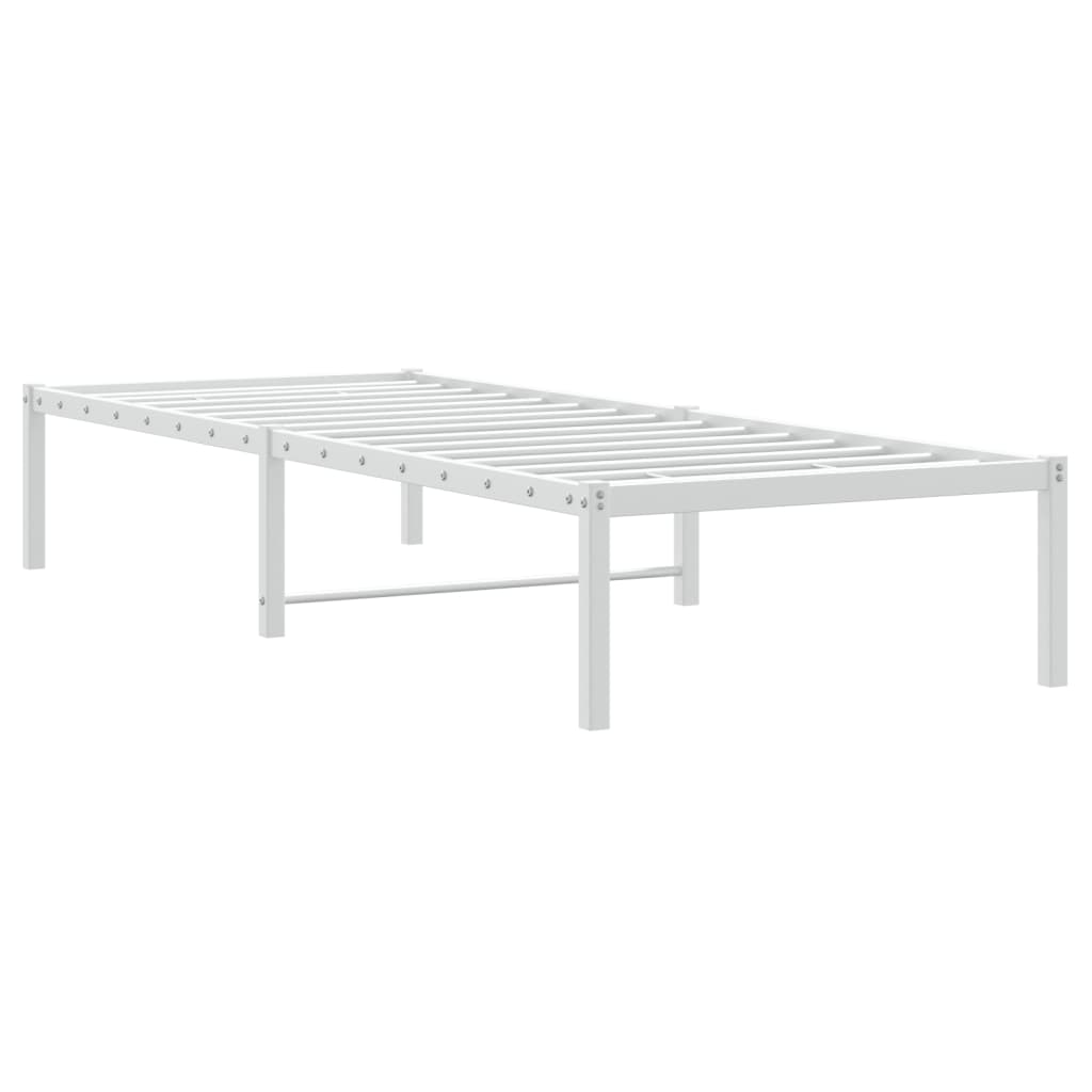 vidaXL Giroletto in Metallo Bianco 75x190 cm