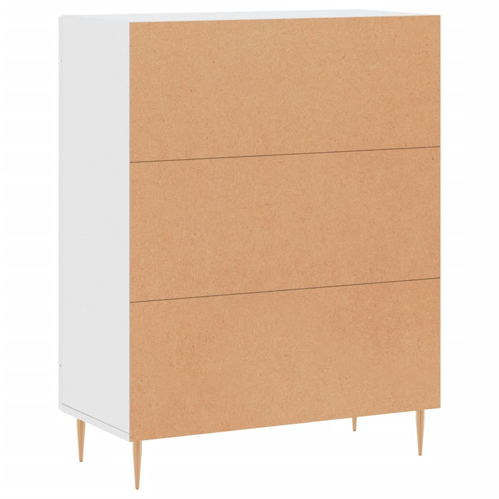 vidaXL Credenza Bianca 69,5x34x90 cm in Legno Multistrato