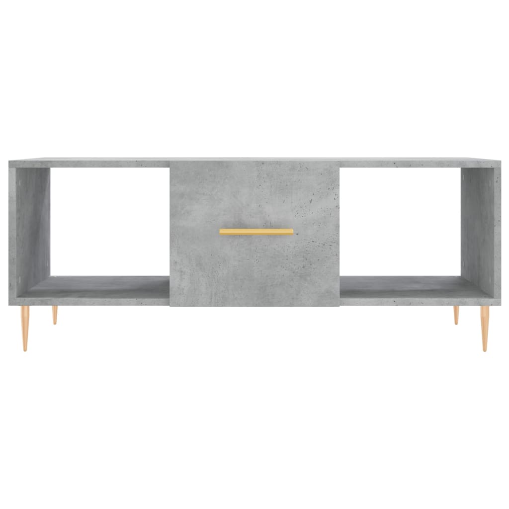 vidaXL Tavolino Salotto Grigio Cemento 102x50x40 cm Legno Multistrato