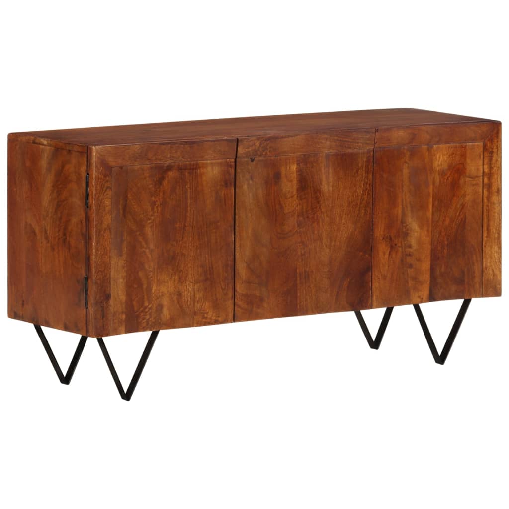 vidaXL Credenza 110x35x56 cm in Legno Massello di Mango