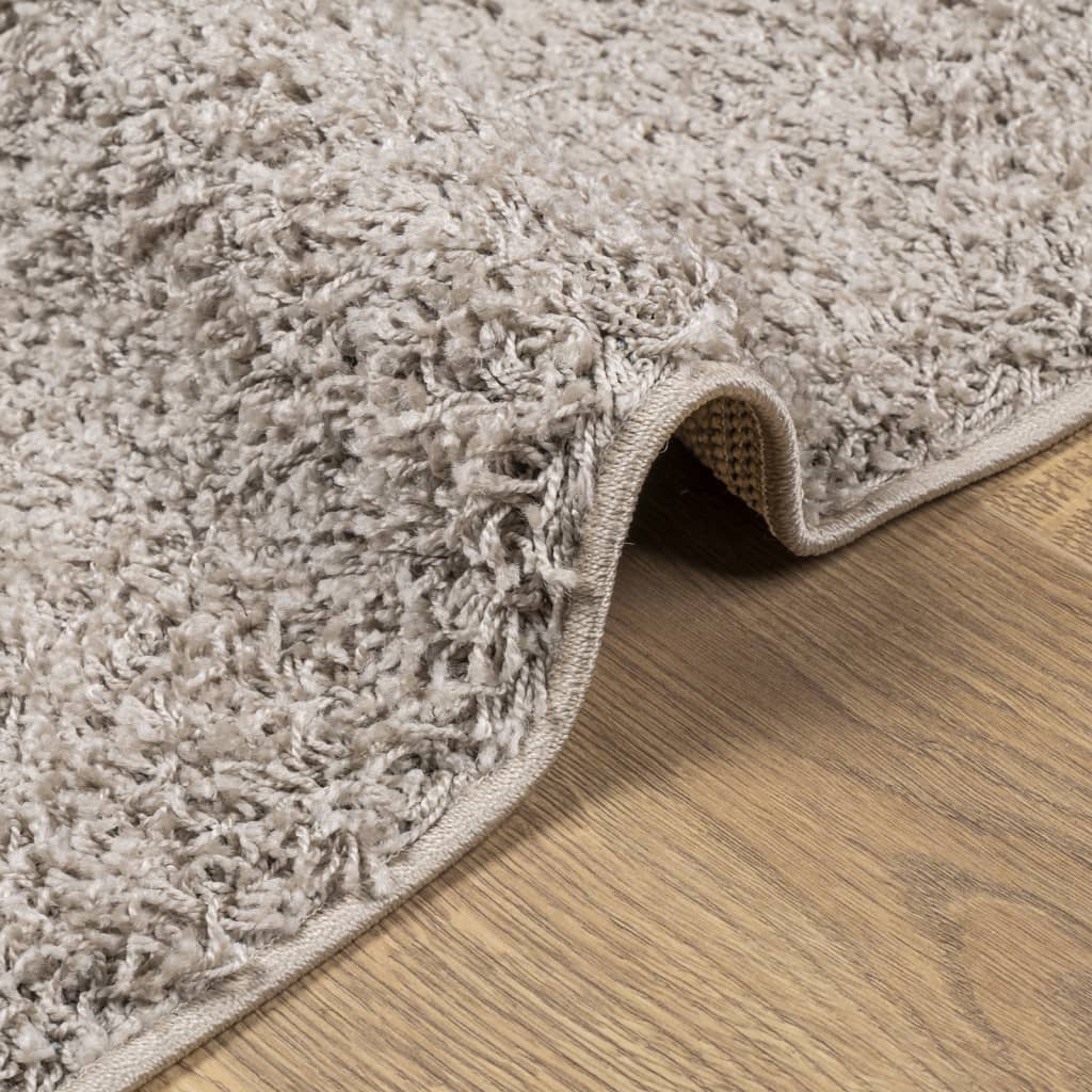 vidaXL Tappeto Shaggy PAMPLONA a Pelo Lungo Moderno Beige 240x240 cm