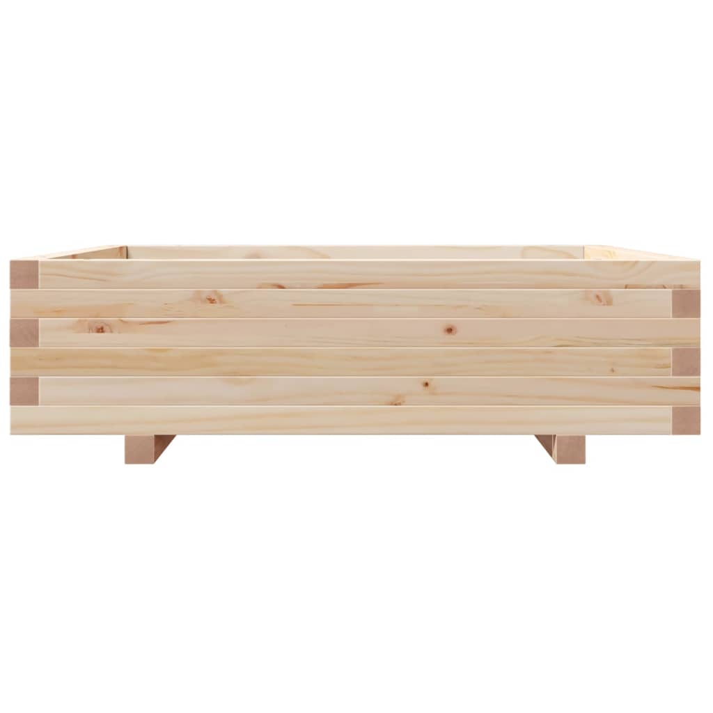 vidaXL Fioriera da Giardino 90x90x26,5 cm in Legno Massello di Pino