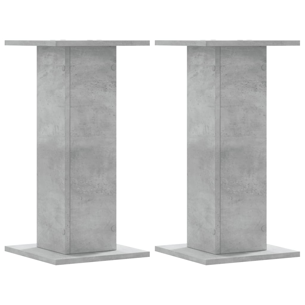 vidaXL Supporti per Piante 2 pz Grigio Cemento 30x30x60 cm Truciolato