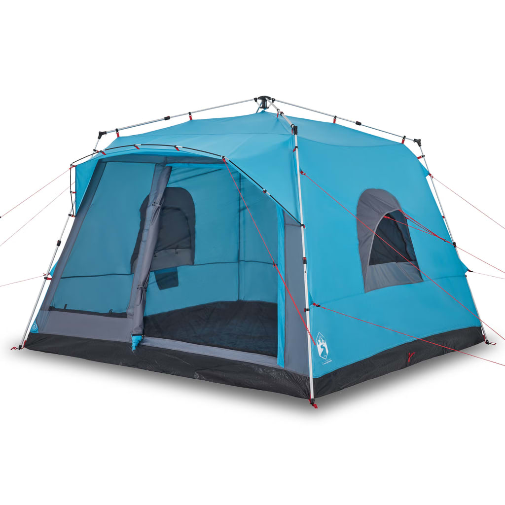 vidaXL Tenda Familiare Cabina 7 Persone Blu a Rilascio Rapido