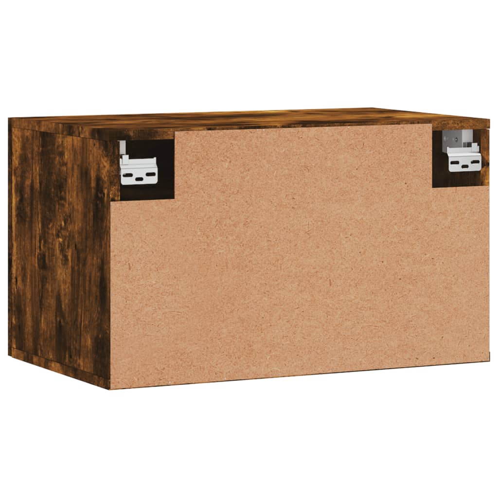 vidaXL Mobile a Parete Rovere Fumo 60x36,5x35 cm in Legno Multistrato