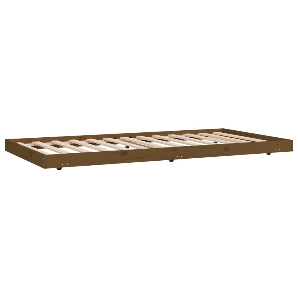 vidaXL Giroletto Marrone Ambra 100x200 cm in Legno Massello di Pino