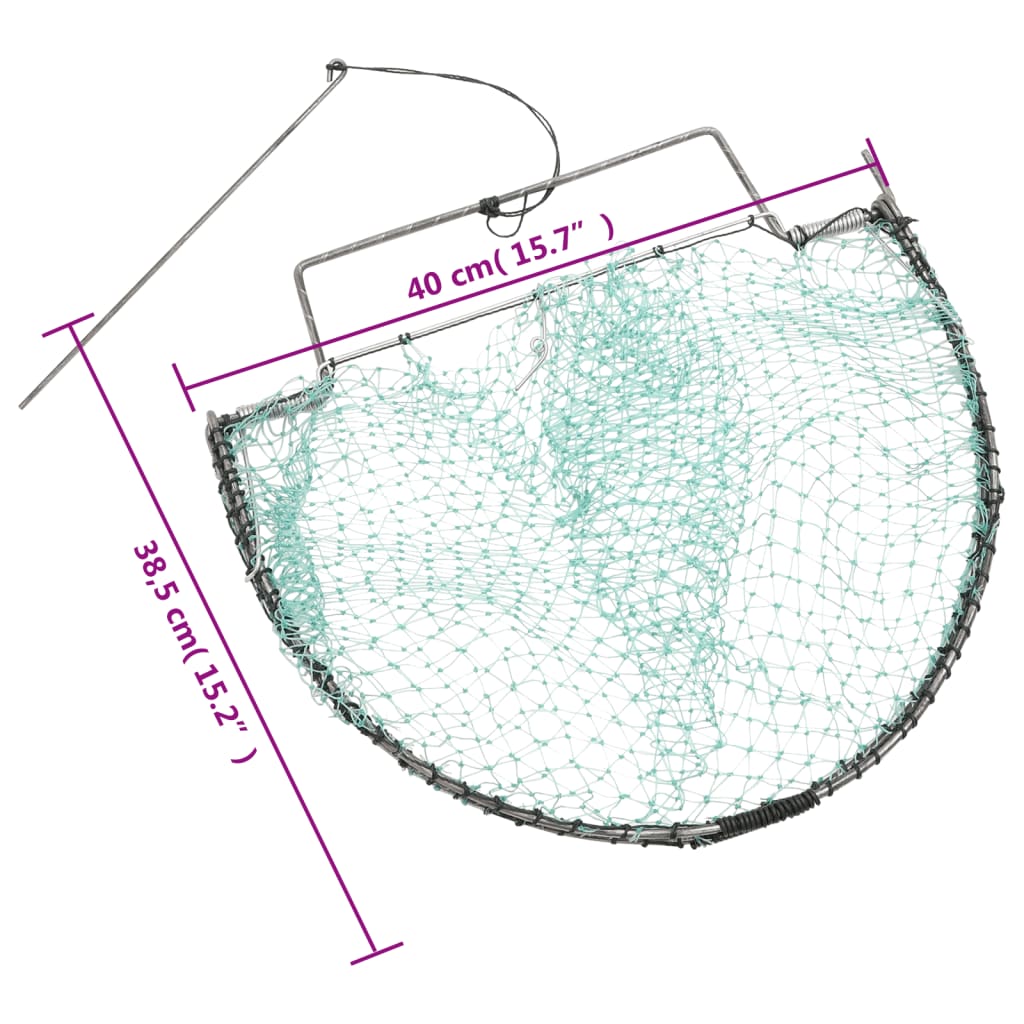 vidaXL Trappola per Uccelli Verde 40 cm in Acciaio