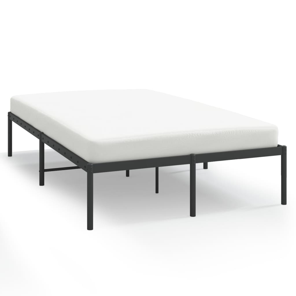 vidaXL Giroletto in Metallo Nero 120x190 cm