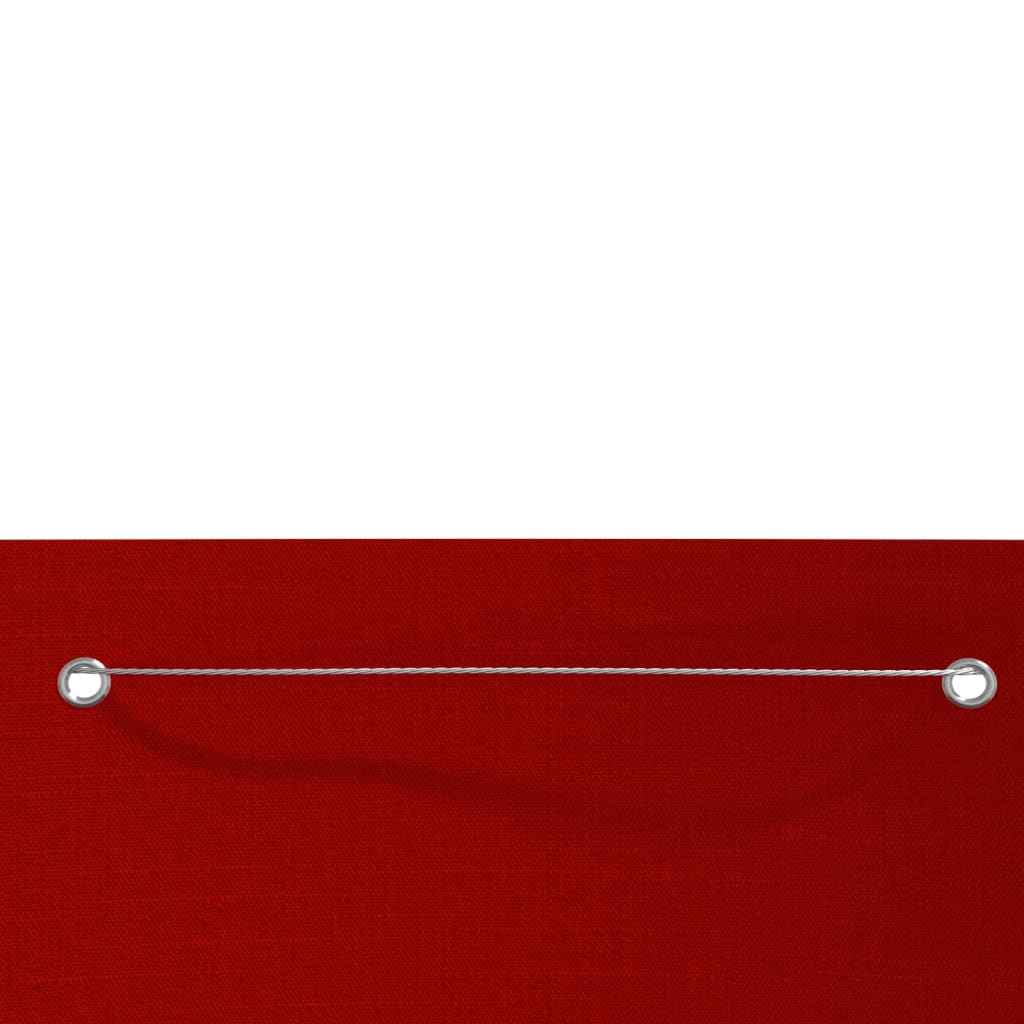 vidaXL Paravento per Balcone Rosso 140x240 cm in Tessuto Oxford
