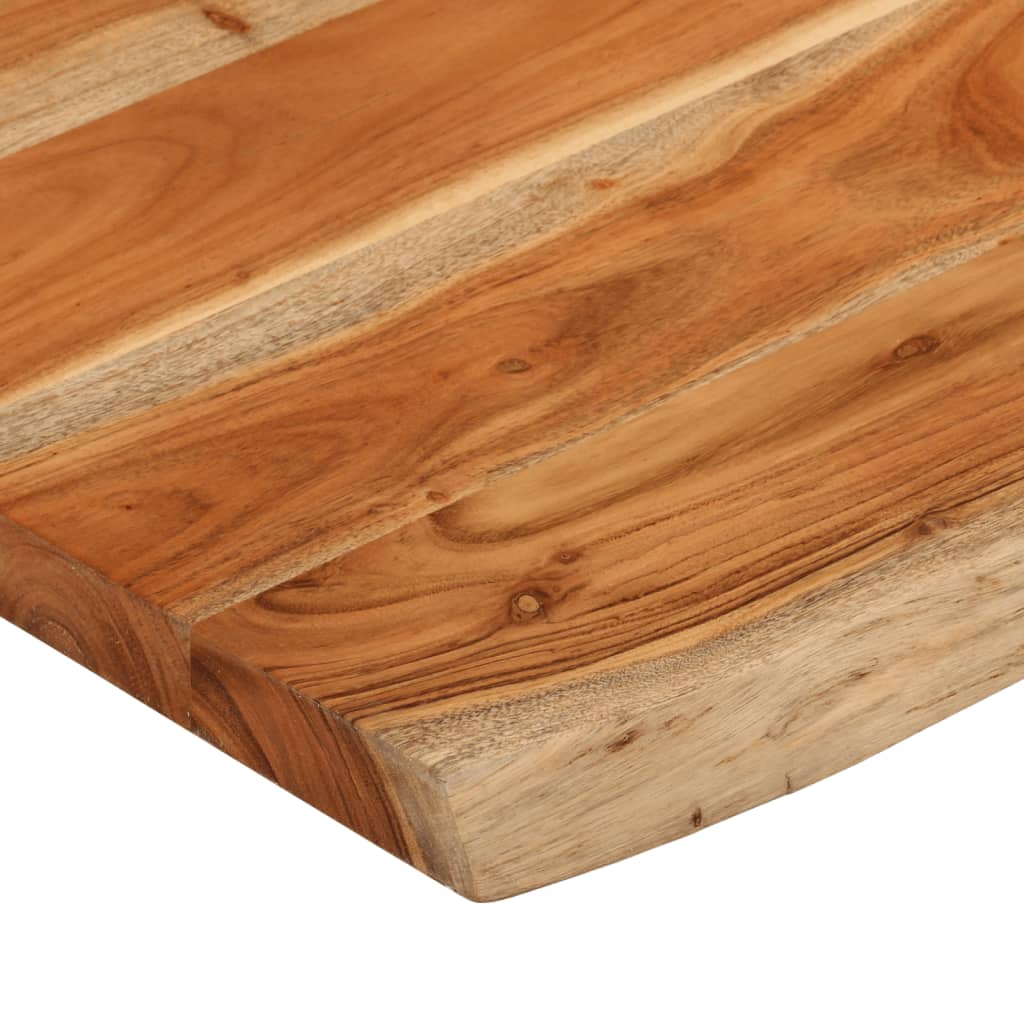 vidaXL Piano Tavolo 90x60x3,8 cm Rettangolare Legno Acacia Bordi Vivi