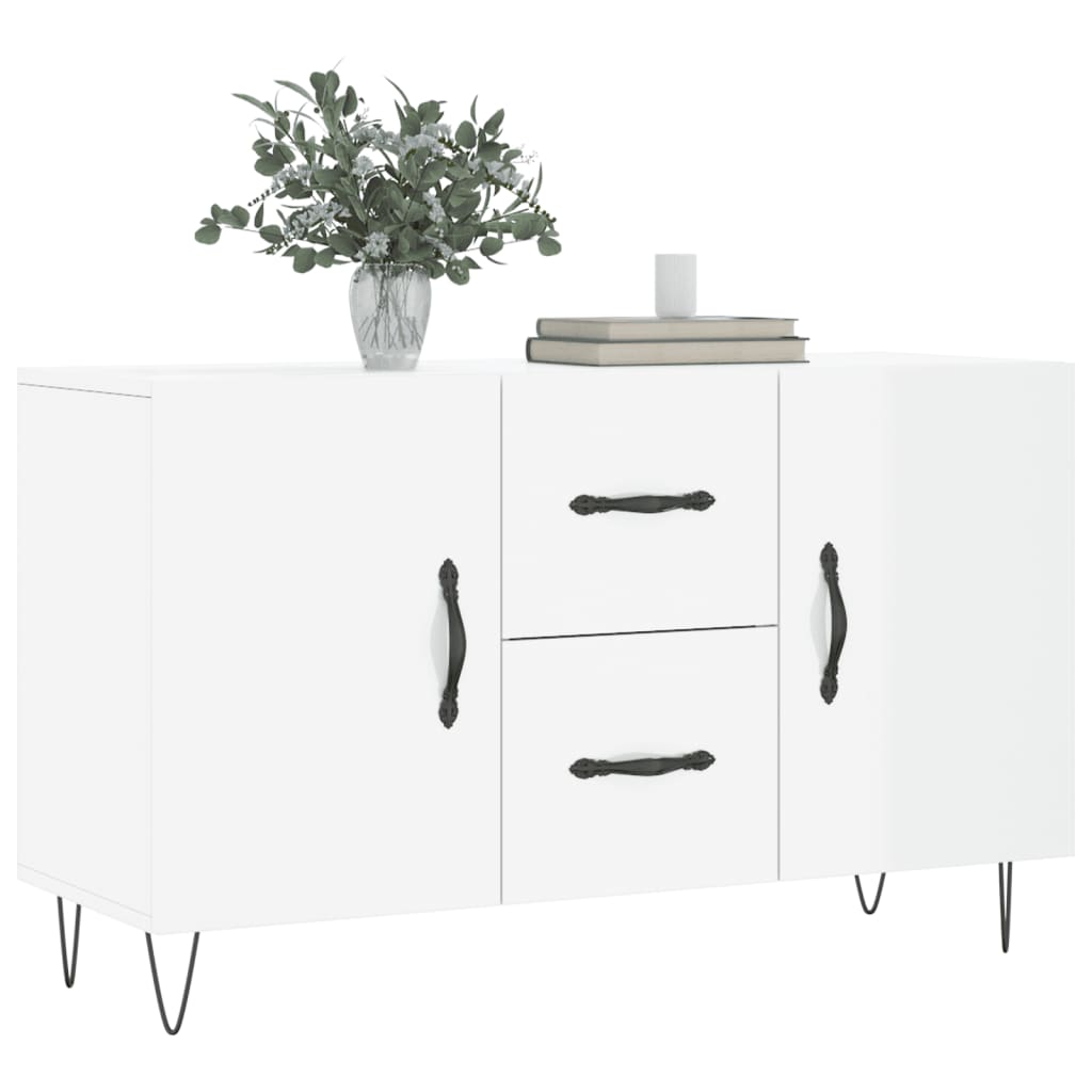 vidaXL Credenza Bianco Lucido 100x36x60 cm in Legno Multistrato