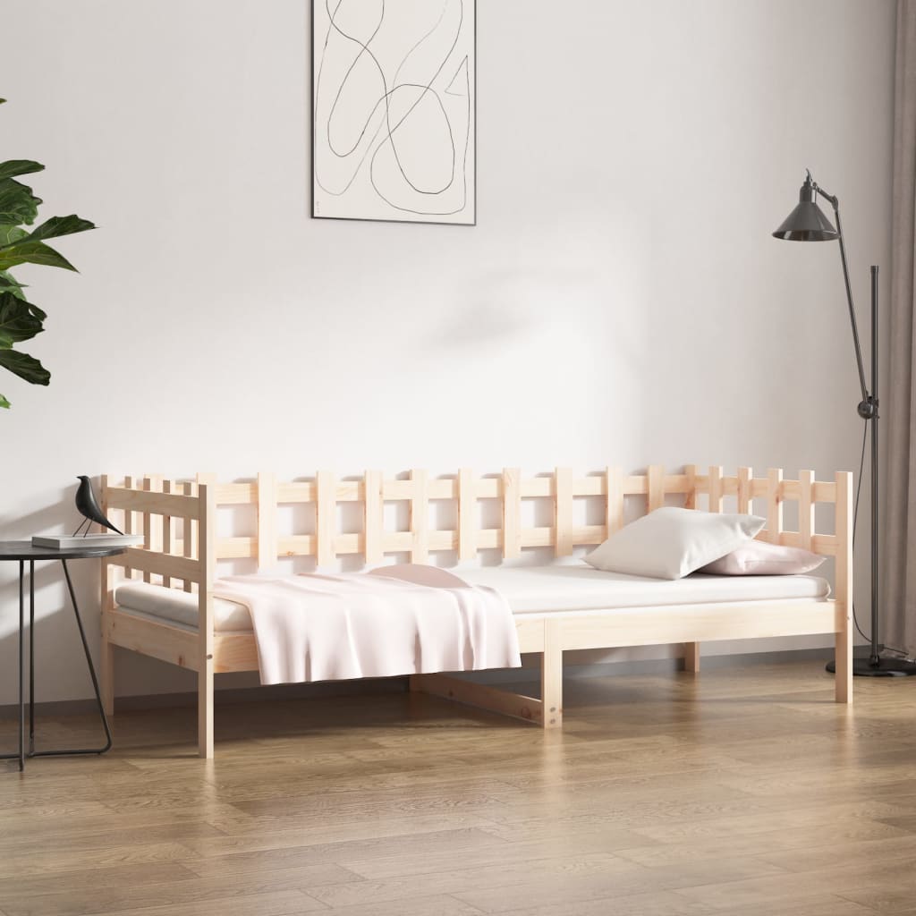 vidaXL Dormeuse senza Materasso 90x200 cm in Legno Massello di Pino