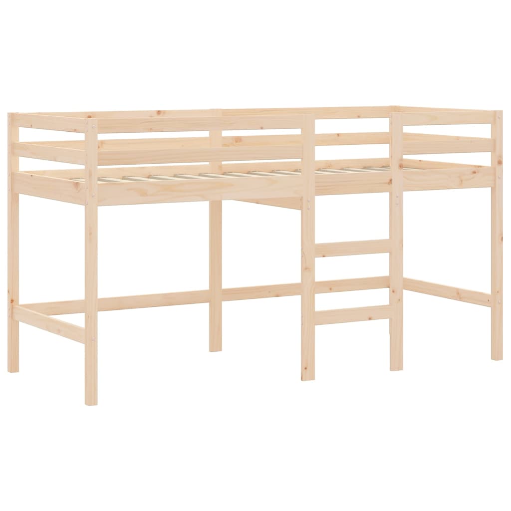 vidaXL Letto Soppalco con Scala Bambini 90x190 cm Legno Massello Pino