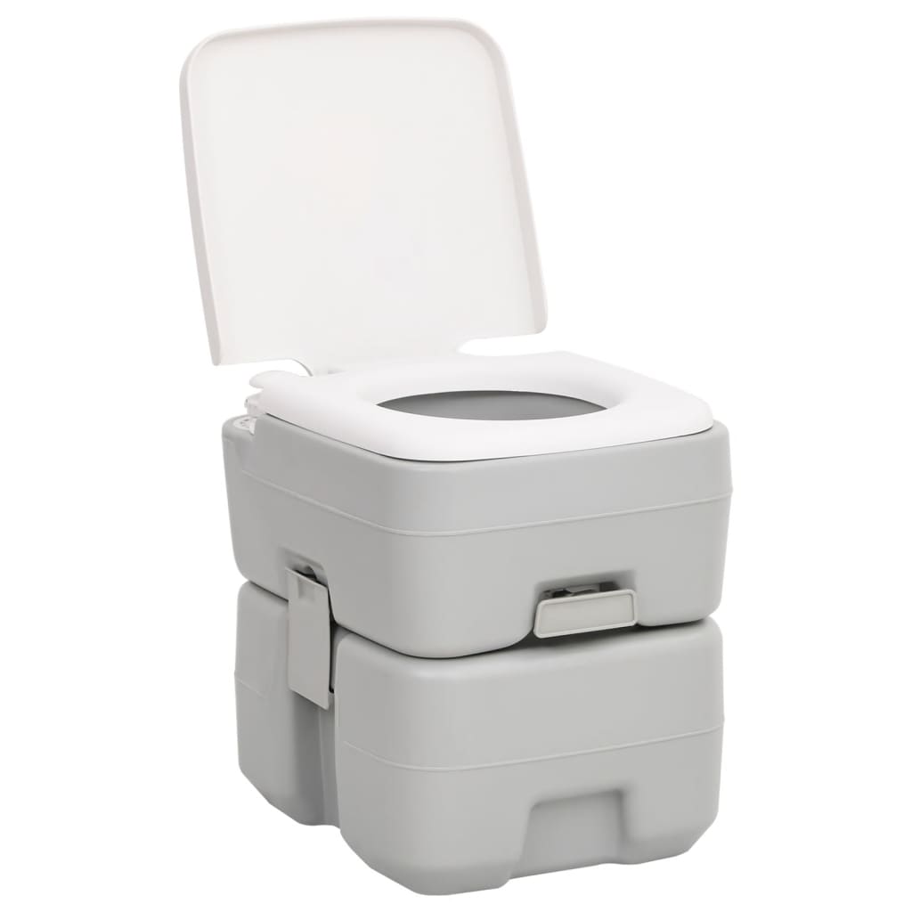 vidaXL Set Toilette da Campeggio Portatile e Supporto Lavamani