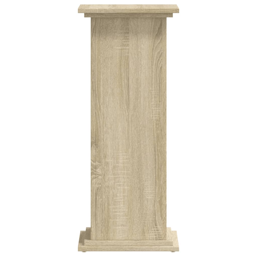 vidaXL Supporto per Piante Rovere Sonoma 33x33x80 cm Legno Multistrato