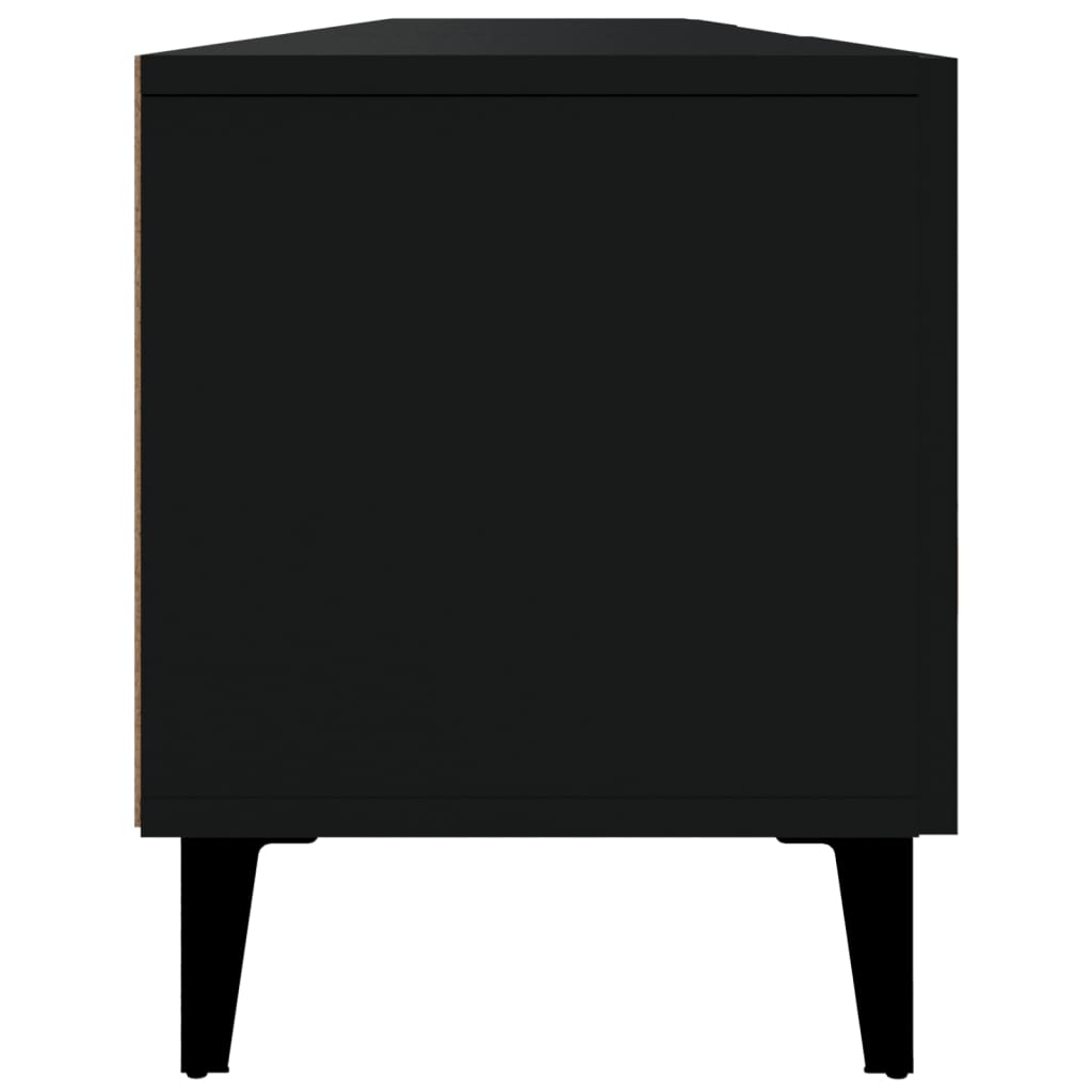 vidaXL Mobile Porta TV Nero 180x31,5x40 cm in Legno Multistrato