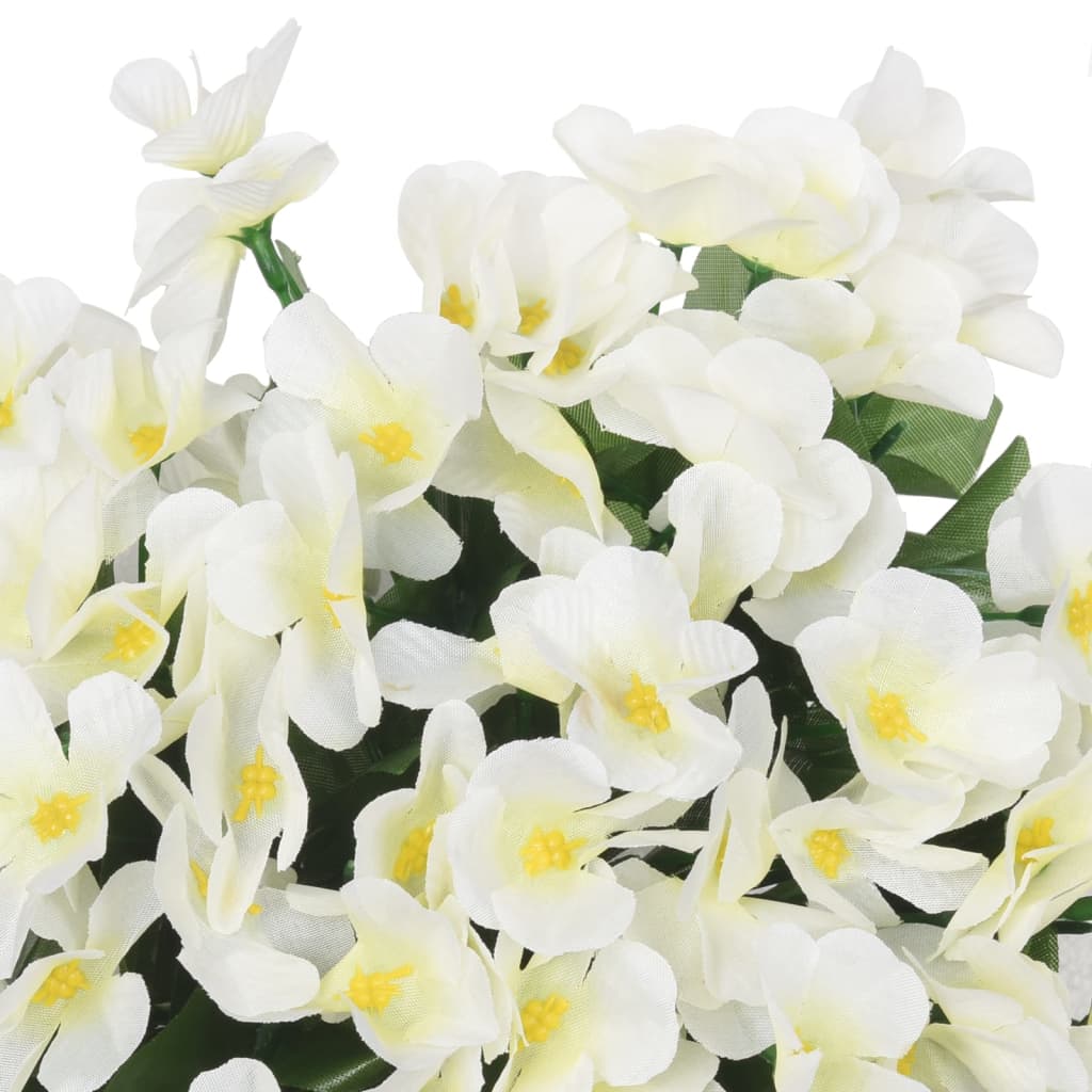 vidaXL Ghirlande Fiori Artificiali Natale 3 pz Bianco 85 cm