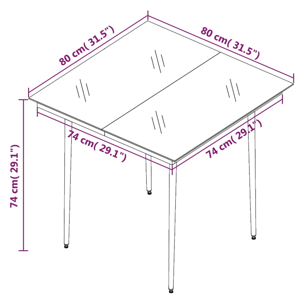 vidaXL Set da Pranzo da Giardino 3 pz con Cuscini Beige in Polyrattan