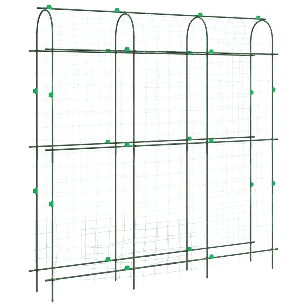 vidaXL Traliccio Giardino per Rampicanti Telaio U 181x31x182,5 Acciaio