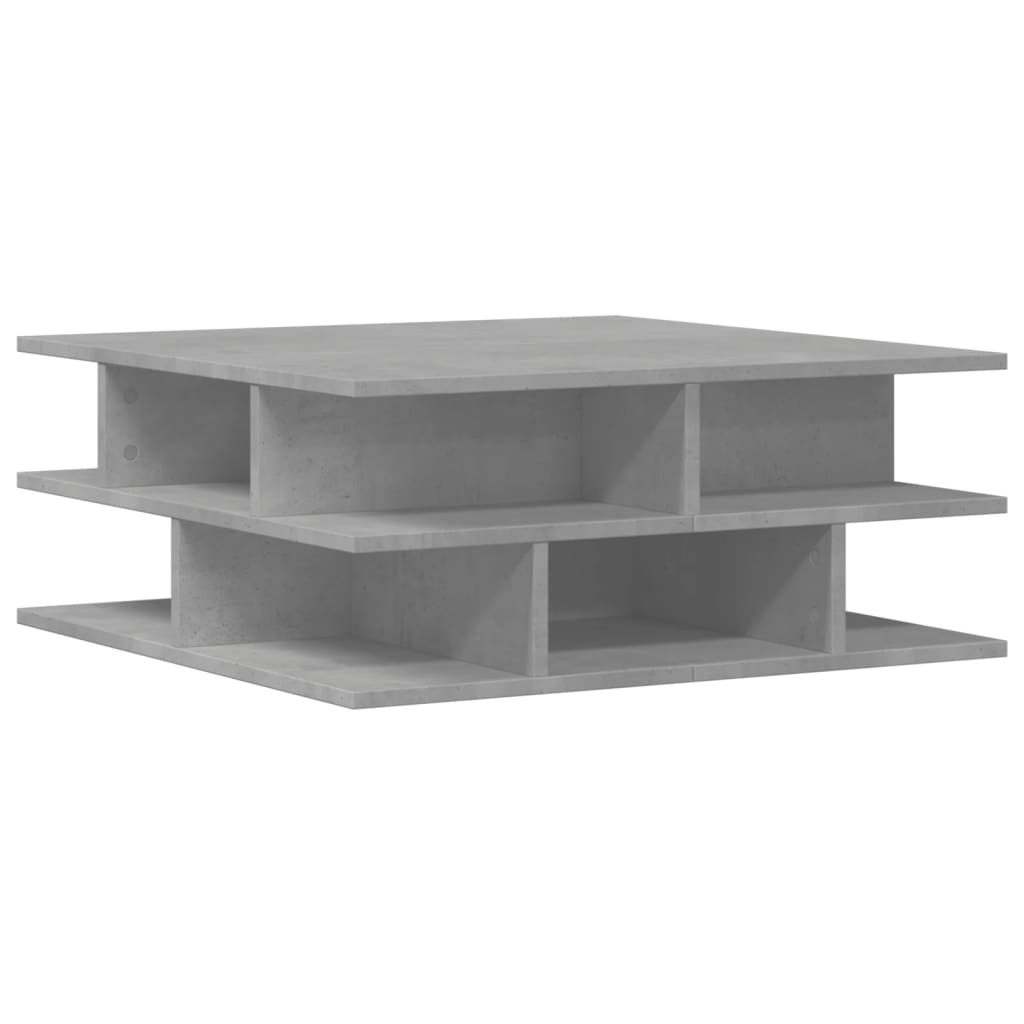 vidaXL Tavolino da Salotto Grigio Cemento 70x70x29cm Legno Multistrato