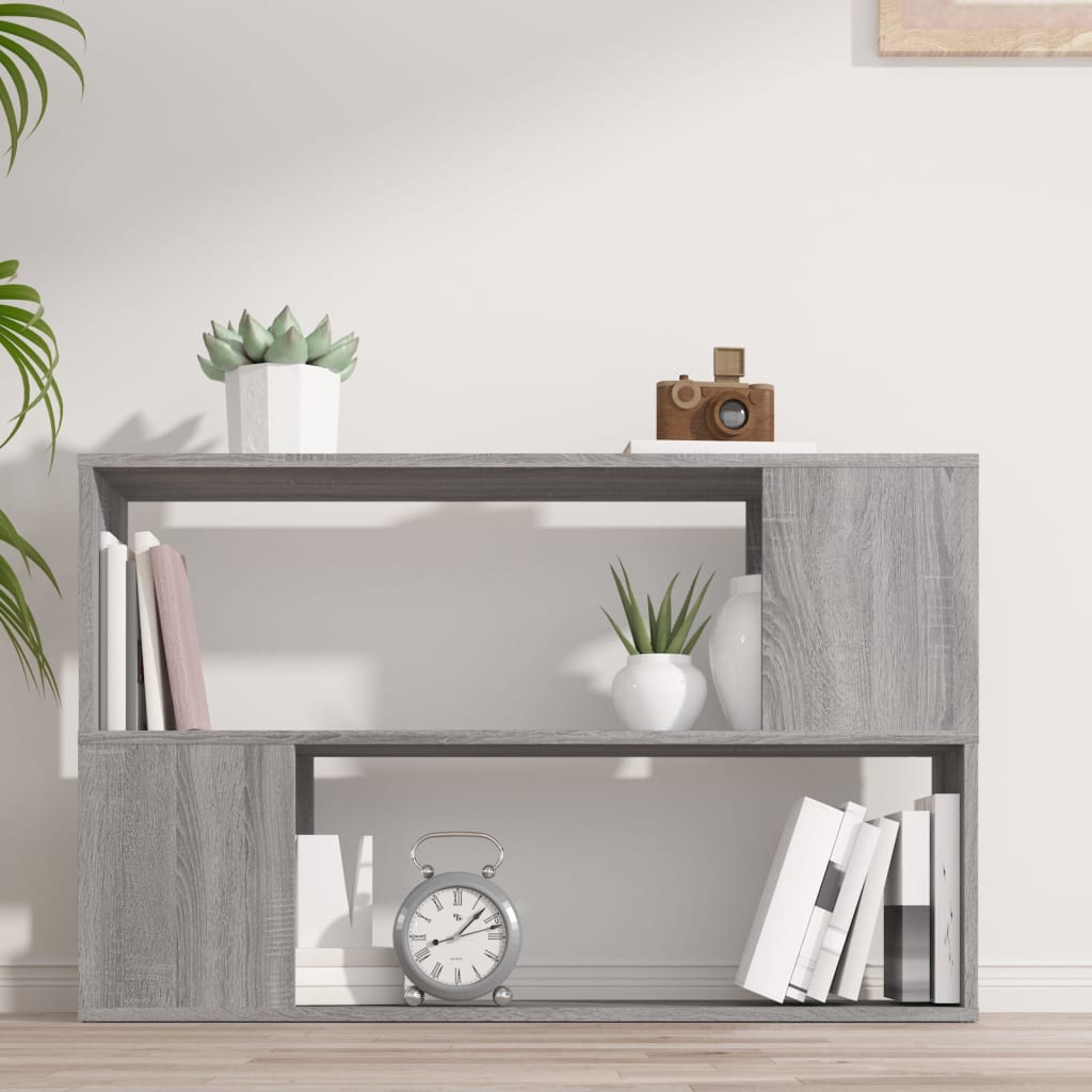 vidaXL Libreria Grigio Sonoma 100x24x63 cm in Legno Multistrato