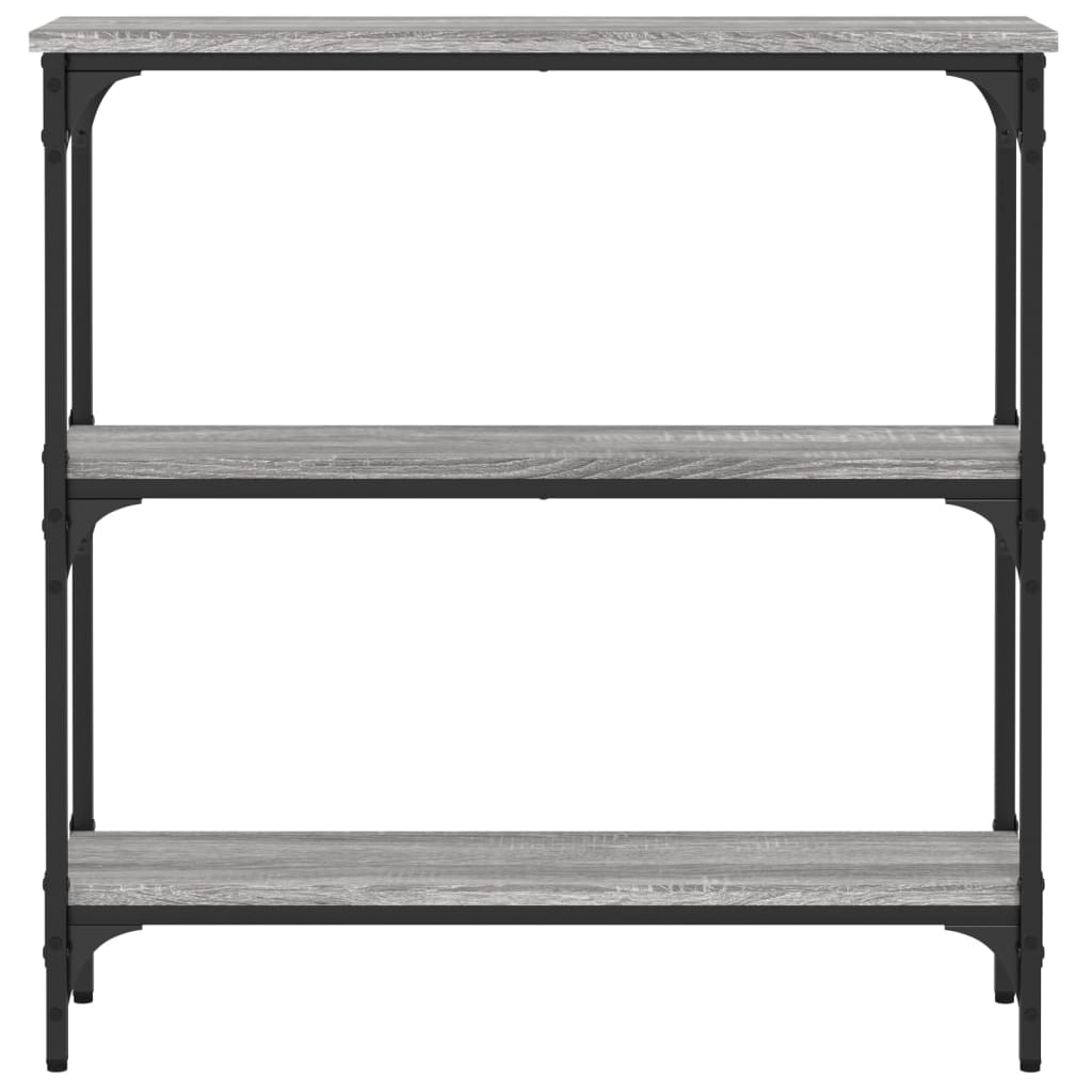 vidaXL Tavolino Consolle Grigio Sonoma 75x22,5x75 cm Legno Multistrato