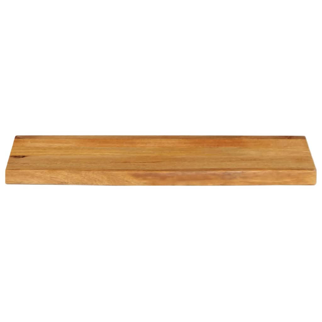 vidaXL Piano Tavolo Bordi Vivi 80x20x2,5 cm Legno Massello di Mango