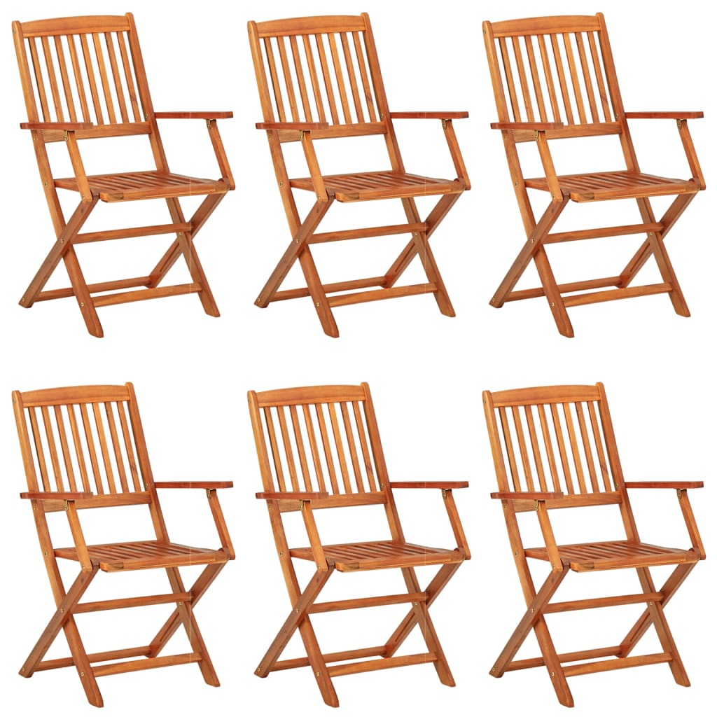 vidaXL Set da Pranzo da Giardino 7pz 180x90x75cm Legno Massello Acacia