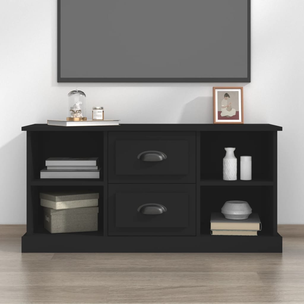 vidaXL Mobile Porta TV Nero 99,5x35,5x48 cm in Legno Multistrato