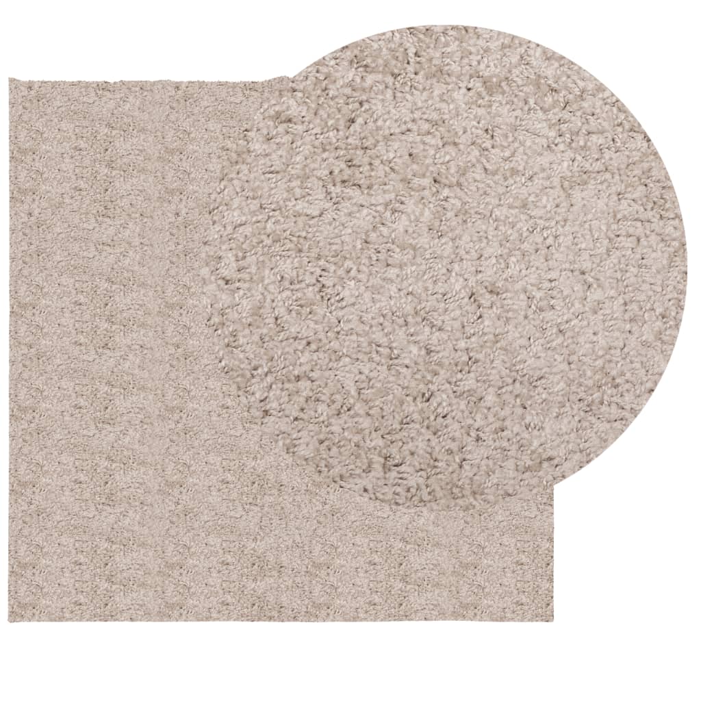 vidaXL Tappeto Shaggy PAMPLONA a Pelo Lungo Moderno Beige 240x240 cm