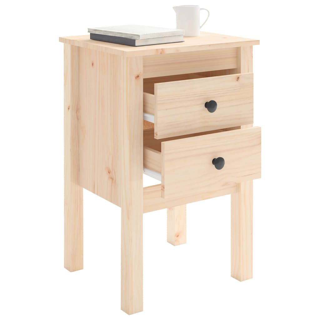 vidaXL Comodino 40x35x61,5 cm in Legno Massello di Pino