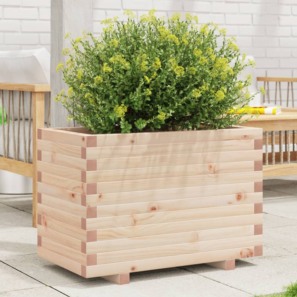 vidaXL Fioriera da Giardino 70x40x49,5 cm in Legno Massello di Pino