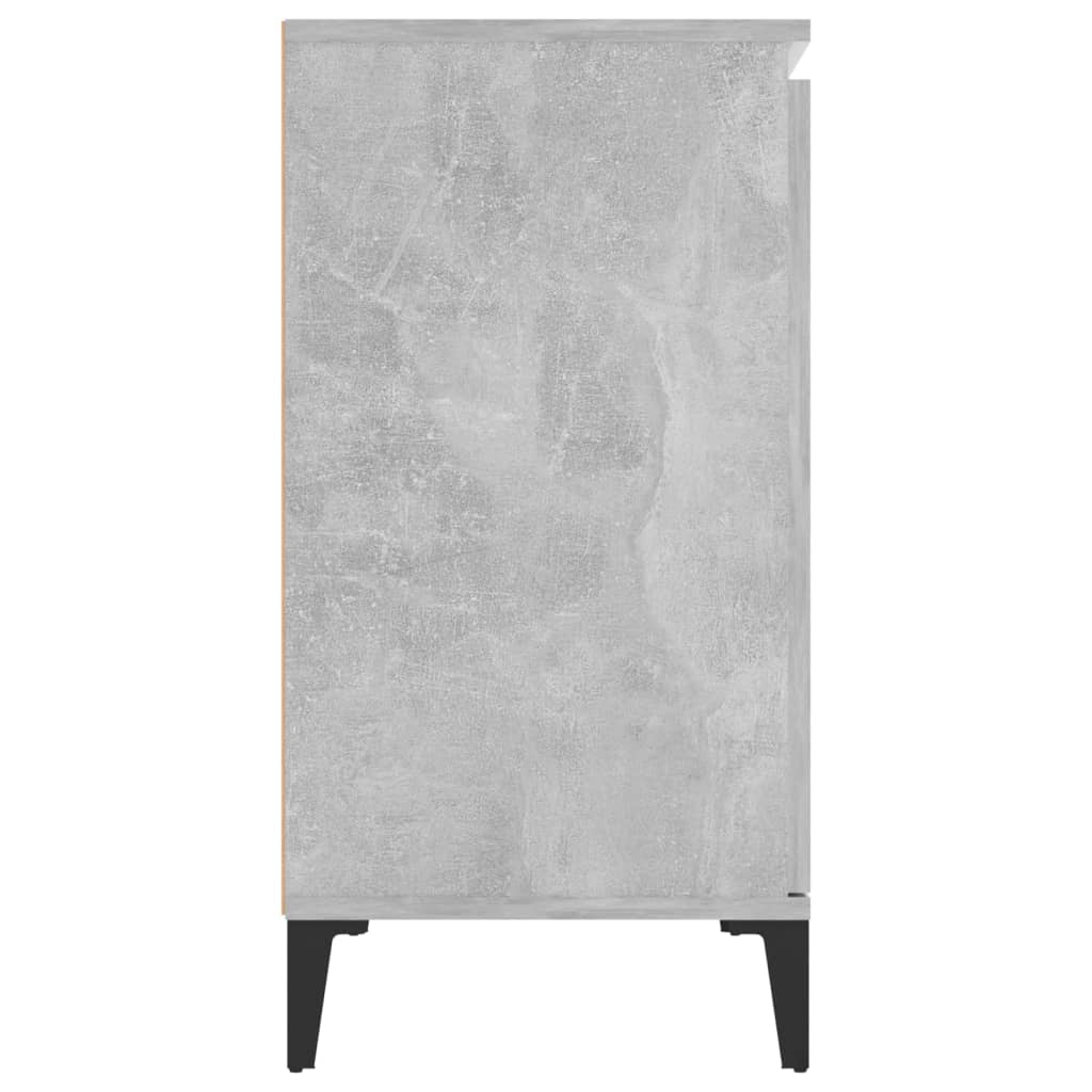 vidaXL Credenza Grigio Cemento 104x35x70 cm in Legno Multistrato