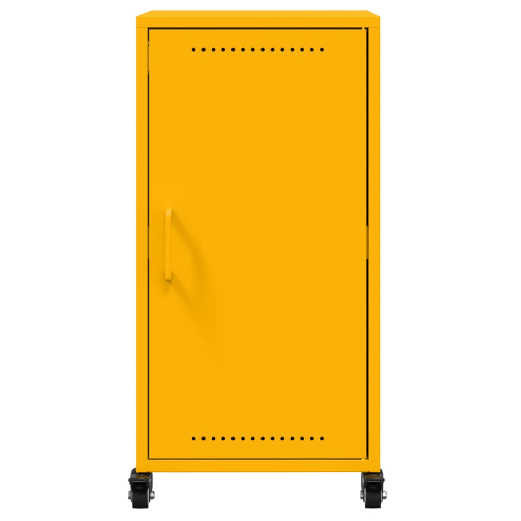 vidaXL Credenza Giallo Senape 36x39x72 cm in Acciaio