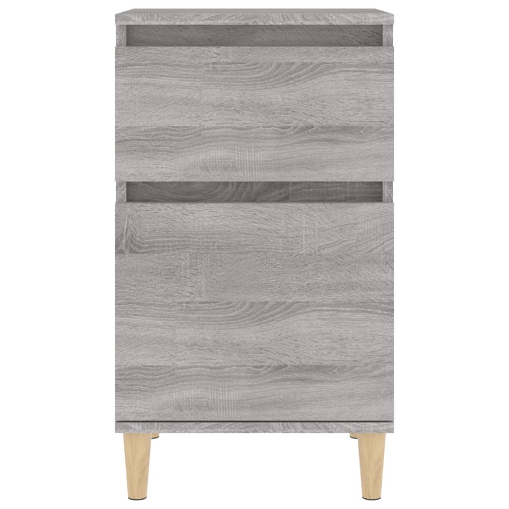 vidaXL Comodini 2 pz Grigio Sonoma 40x35x70 cm