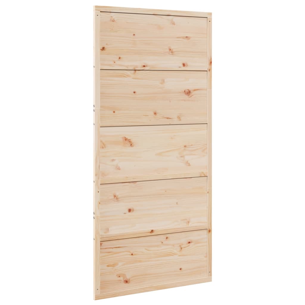 vidaXL Porta per Granaio 100x208 cm in Legno Massello di Pino