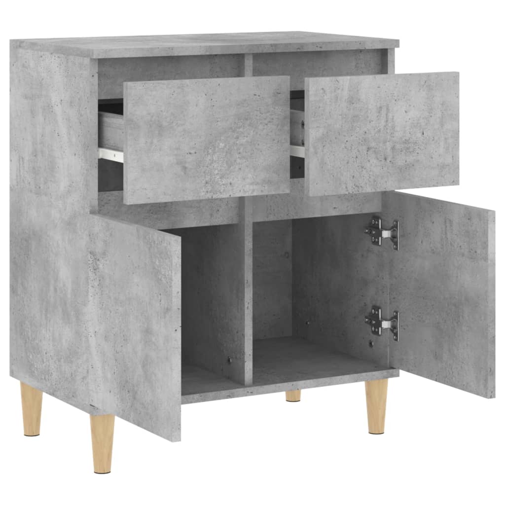 vidaXL Credenza Grigio Cemento 60x35x70 cm in Legno Multistrato