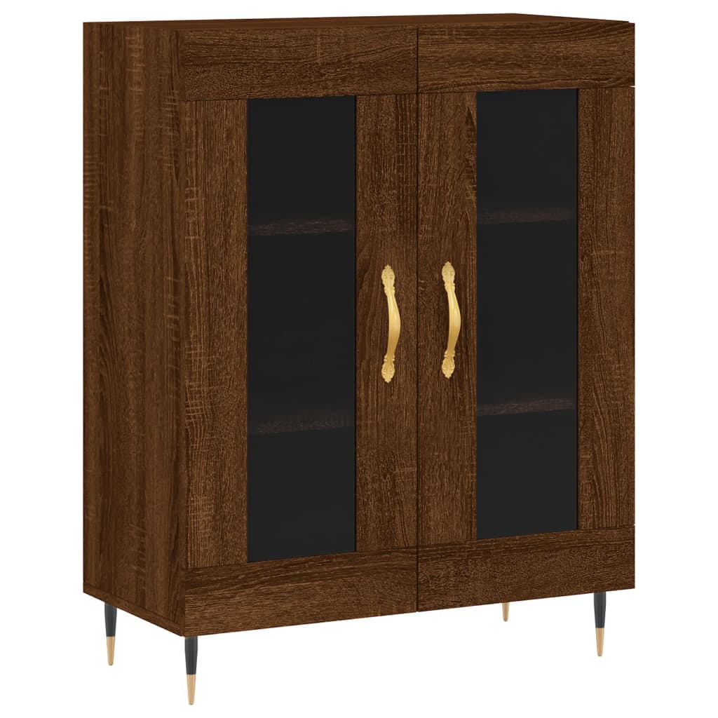 vidaXL Credenza Rovere Marrone 69,5x34x90 cm in Legno Multistrato