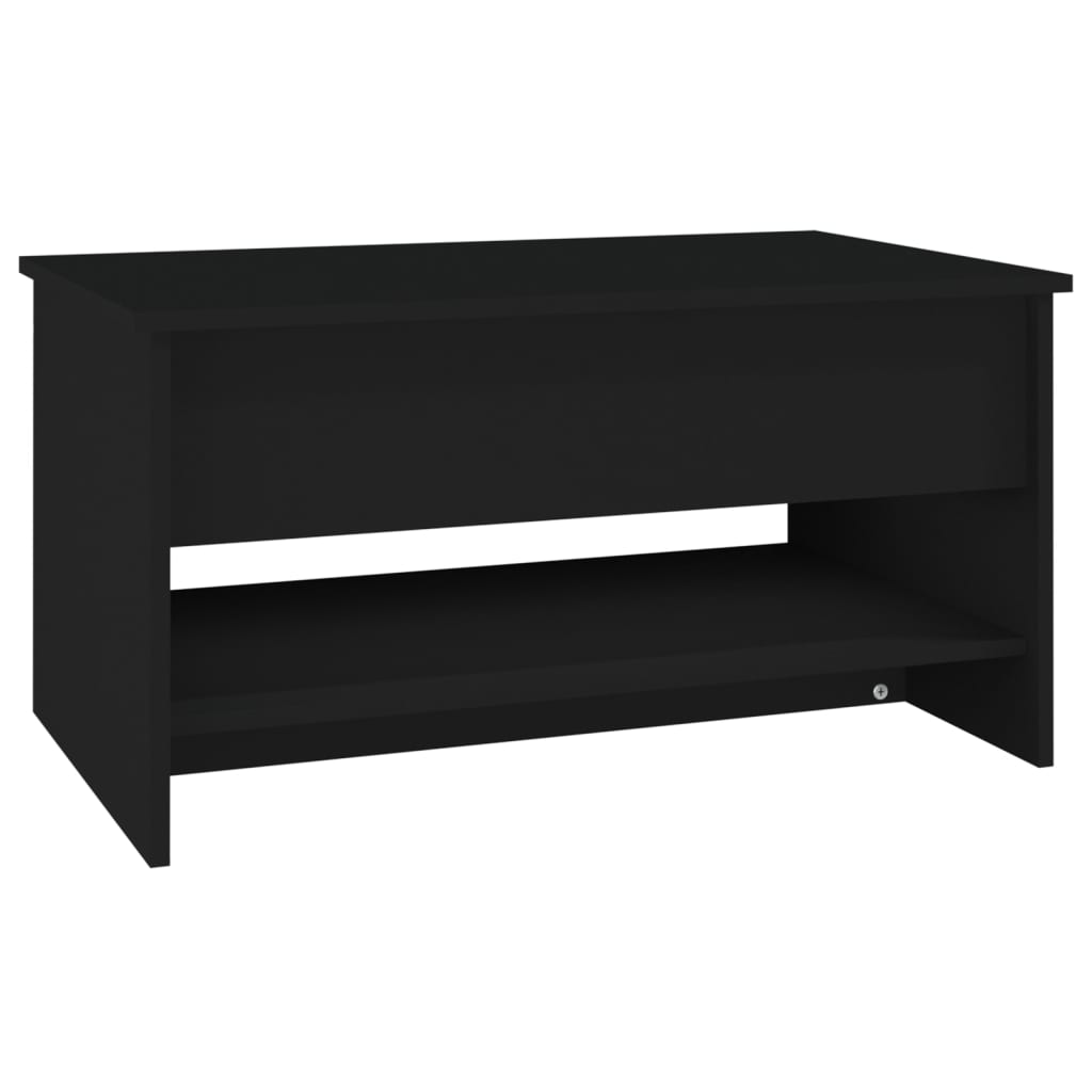 vidaXL Tavolino da Salotto Nero 80x50x40 cm in Legno Multistrato