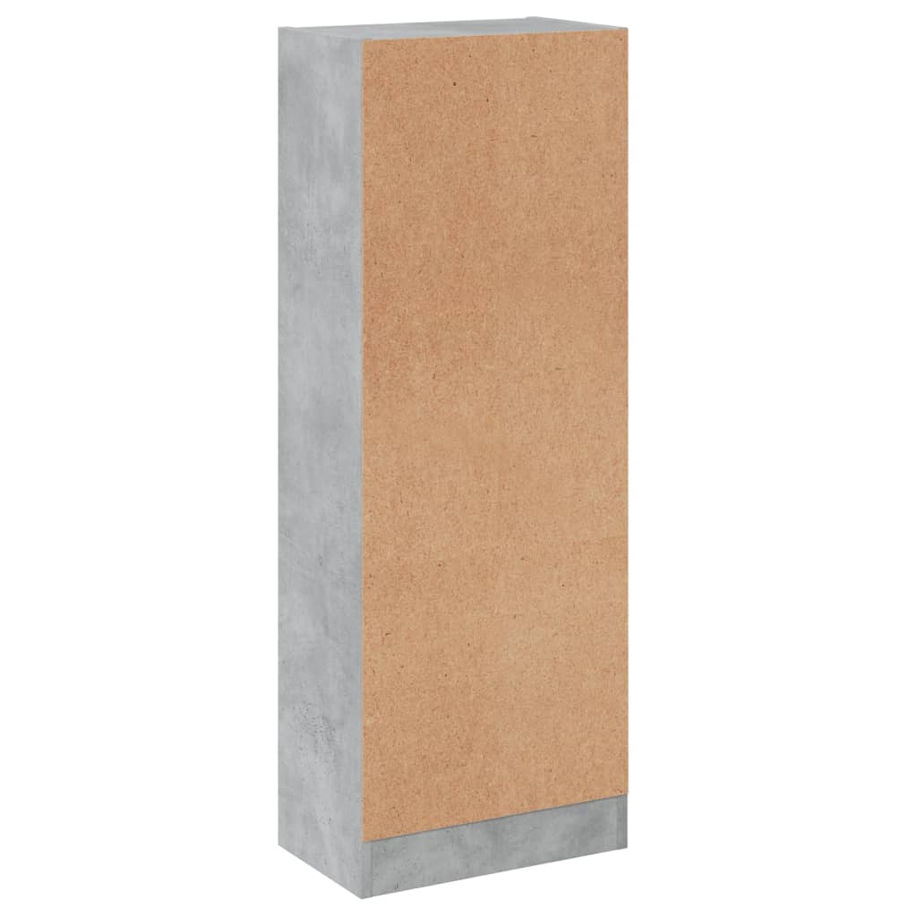 vidaXL Libreria a 3 Ripiani Cemento 40x24x109 cm in Legno Multistrato