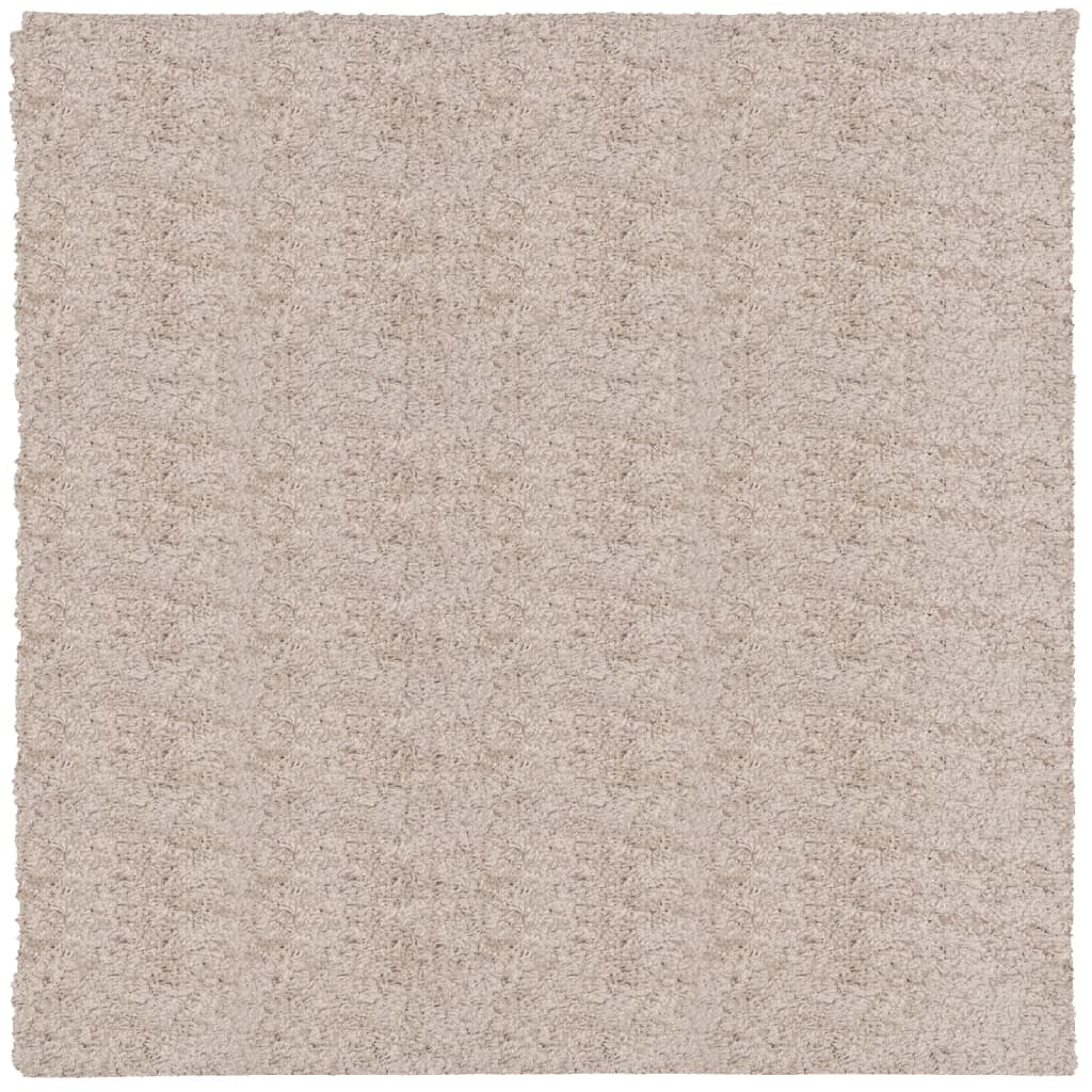 vidaXL Tappeto Shaggy PAMPLONA a Pelo Lungo Moderno Beige 240x240 cm